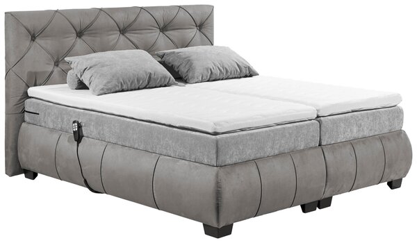 POSTEL BOXSPRING, 180/200 cm, šedá MID.YOU - Manželské postele, Online Only