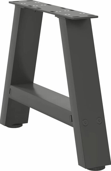 VidaXL Nohy k jídelnímu stolu ve tvaru A, 2 ks, , , ocel [4012810] Barva: Černá, Velikost: 80 x (72-73) cm
