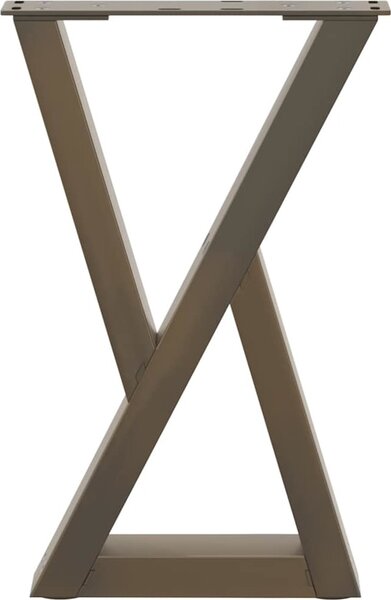 VidaXL Nohy k jídelnímu stolu 2 ks 90 x (72-73,3) cm ocelové [4012699] Barva: Černá, Velikost: 80 x (72-73.3) cm