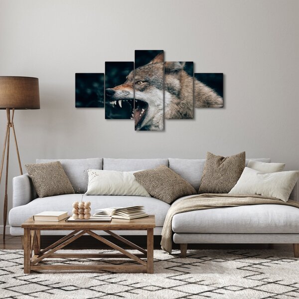 Obraz vlka (125x70 cm)