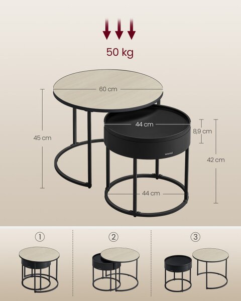 Set dvou konferenčních stolků LCT044K67