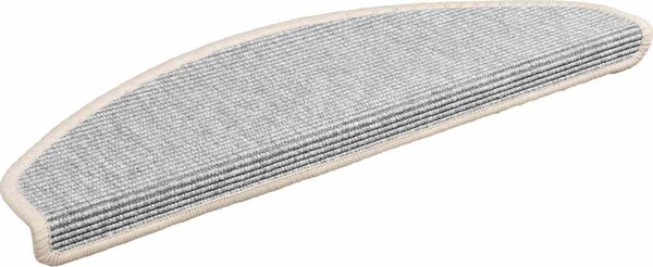 VidaXL Schodové rohože 15 ks , půlkulaté, velké [326898] Barva: světle hnědá, Velikost: 56 x 17 x 3 cm