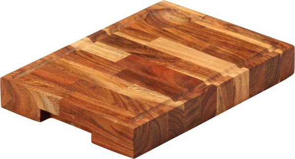 VidaXL Prkénko na krájení masivní akáciové dřevo [376053] Velikost: 60 x 42 x 4 cm