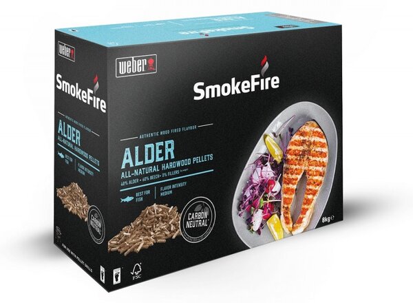 Weber Přírodní dřevěné pelety - Olše, 8 kg