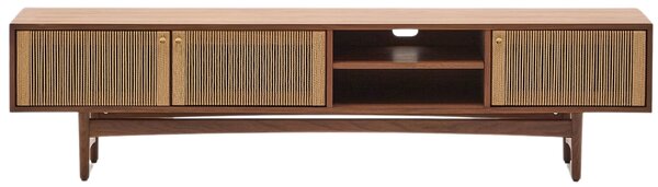 Ořechový TV stolek Kave Home Elan 200 x 40 cm