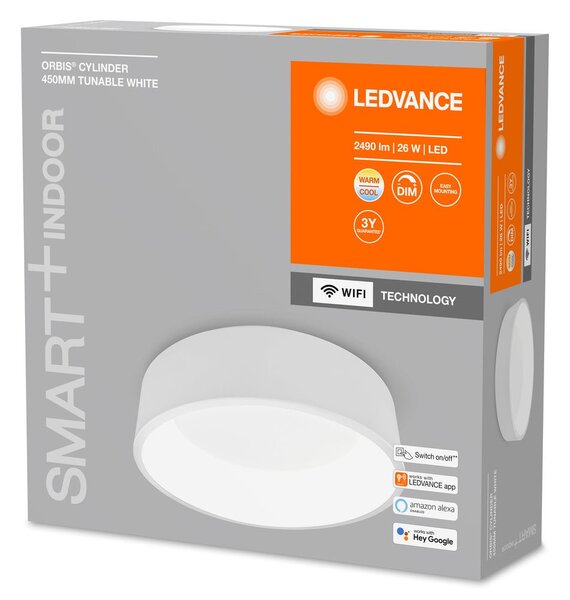 Chytré stmívatelné WiFi LED svítidlo CYLINDER 450, bílé