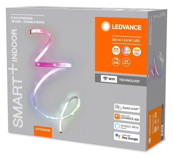 Prodloužení 1m: Chytrý WiFi RGBTW LED pásek 1m 3.60W FLEX