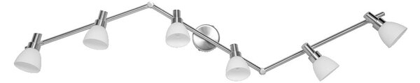 Nastavitelné LED stropní světlo 6x1 11,4W SPOT teplá bílá