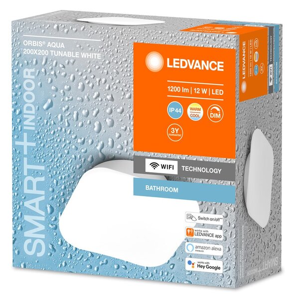 Chytré WiFi LED světlo AQUA 200x200, nastavitelná bílá