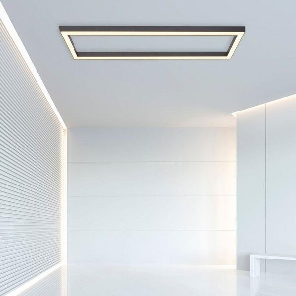 Paul Neuhaus Stropní LED svítidlo PURE-LINES, 42W, 110x30 cm, CCT 2700-5000K Barva: Antracit