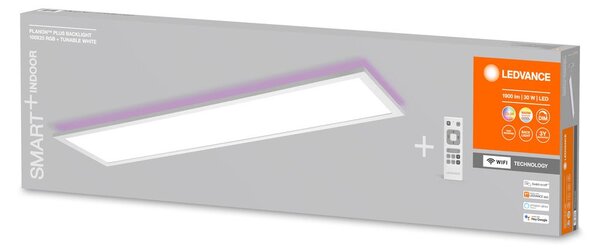 Chytrý stmívatelný WiFi RGBW stropní panel PLANON 1000x250
