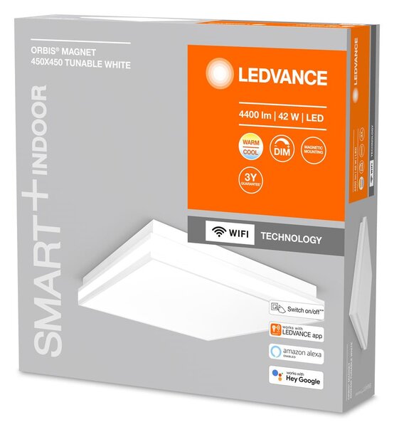 Chytré WiFi LED stropní světlo MAGNET, nastavitelná bílá