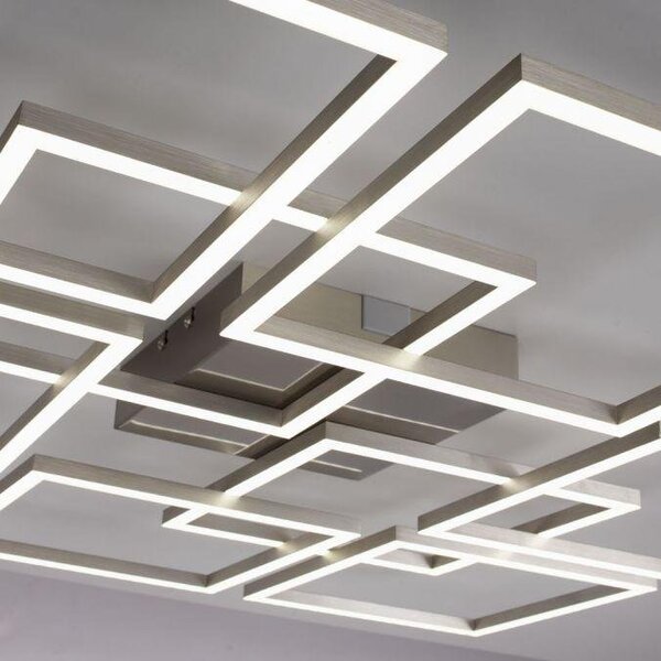 Paul Neuhaus Stropní LED svítidlo Q-INIGO, 66W, 78x78 cm, ZigBee, CCT 2700- 5000K