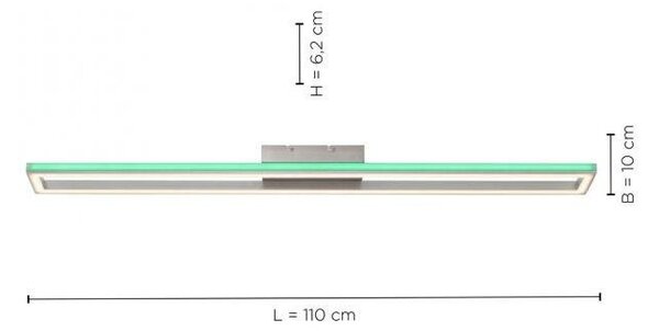 Paul Neuhaus Stropní LED svítidlo HELIX, 51W, d. 110 cm, RGB, CCT 2700-5000K