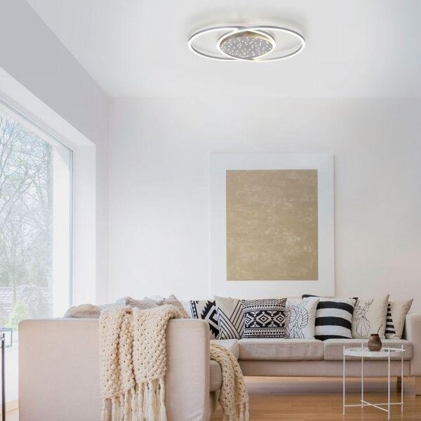 Paul Neuhaus Stropní LED svítidlo YUKI, 48W, v. 66,8 cm, CCT 2700-5000K