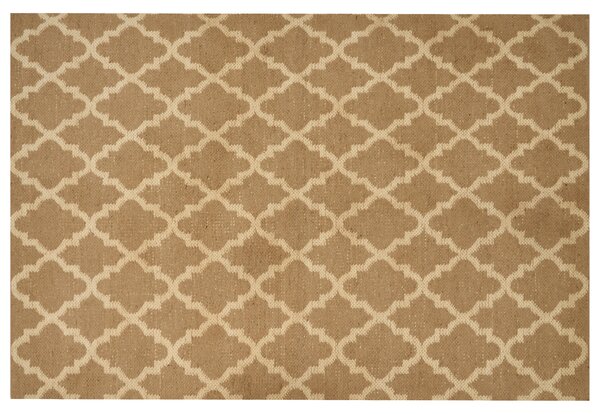 Jutový koberec 200 x 300 cm béžový MERMER