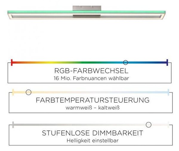 Paul Neuhaus Stropní LED svítidlo HELIX, 51W, d. 110 cm, RGB, CCT 2700-5000K