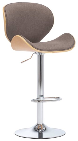 Barová stolička taupe textil