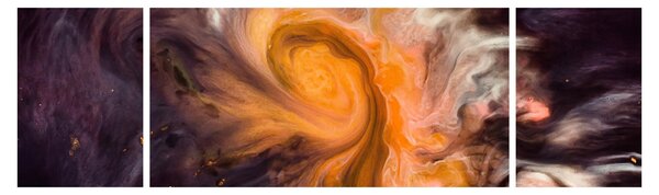 Abstraktní obraz - vesmír (170x50 cm)