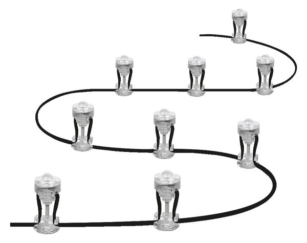 Chytré venkovní WiFi LED RGBW svítidlo GARDEN 9 Dot