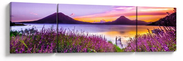 Obraz jezera (170x50 cm)