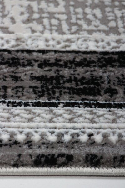 Koberec Tender 27145A VELVET černý / světle šedý