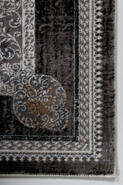 Koberec Tender 27145A VELVET černý / světle šedý