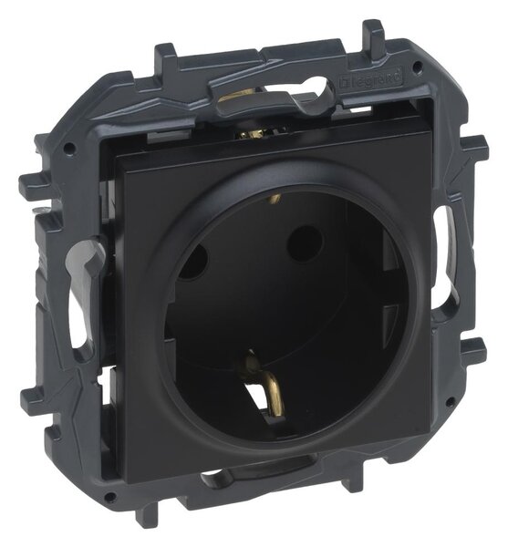 Legrand - Zásuvka domovní SCHUKO 250V/16A NILOE STEP černá