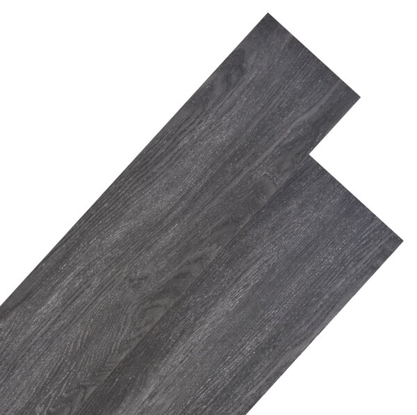 Nesamolepicí PVC podlahová prkna 5,26 m² 2 mm černobílá