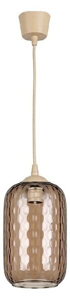 Brilagi - LED Lustr na lanku R GLASS 1xE27/60W/230V pr. 14 cm béžová/kouř hnědá