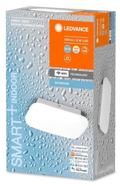 Chytré WiFi LED koupelnové světlo AQUA, zvýšené krytí IP44