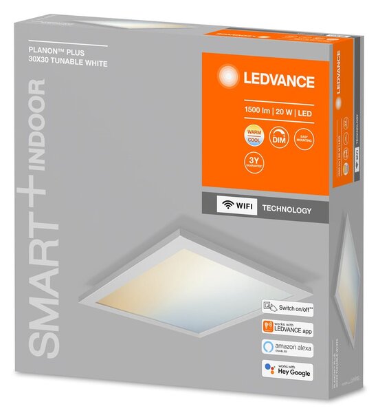 Chytrý WiFi LED panel PLANON PLUS 300x300, nastavitelná bílá