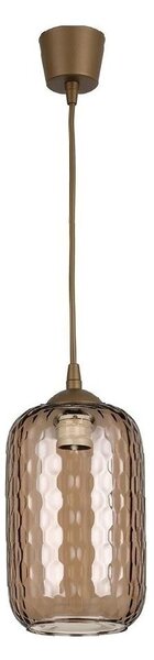 Brilagi - LED Lustr na lanku R GLASS 1xE27/60W/230V pr. 14 cm hnědá//kouř hnědá