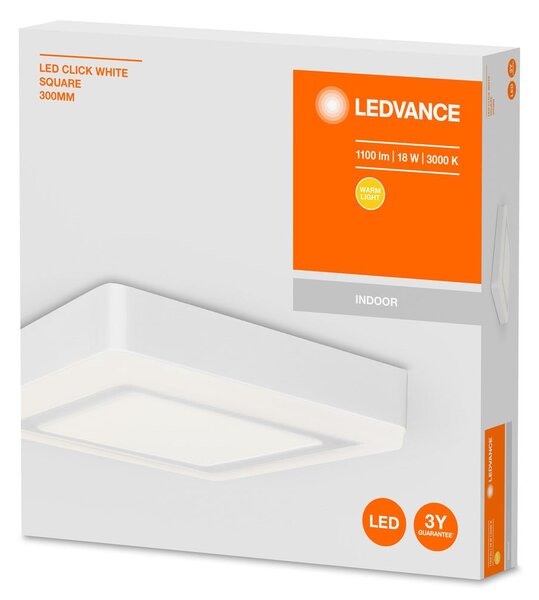 Praktické čtvercové LED světlo CLICK SQUARE 300 s vypínačem
