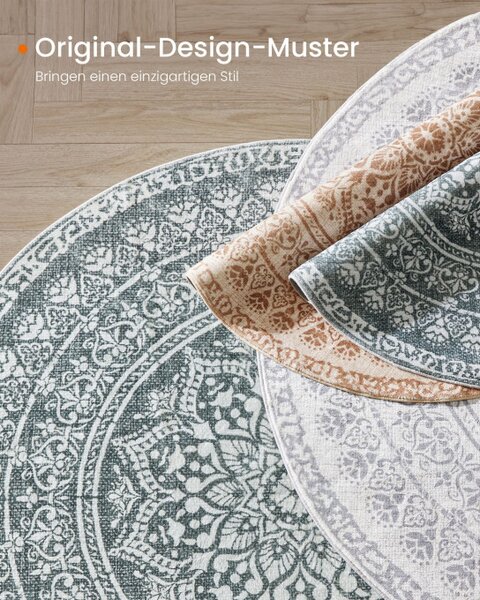 Koberec Boho-Stil antracitový kruh