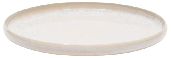 Kave Home Bílý keramický talíř Uilo 26,5 cm