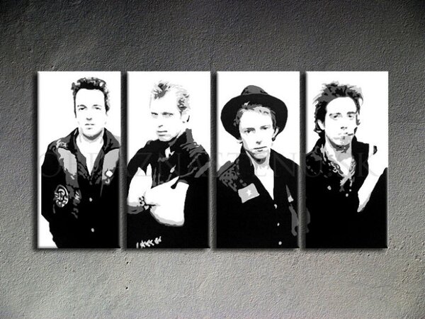 Ručně malovaný POP Art CLASH 4 dílný 160x80cm