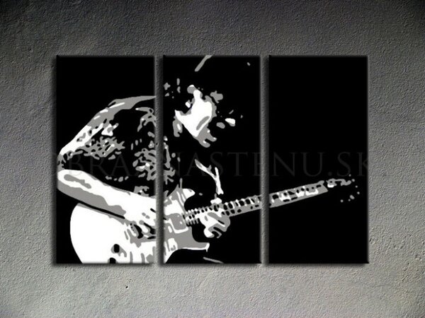 Ručně malovaný POP Art Santana 3 dílný 120x80cm
