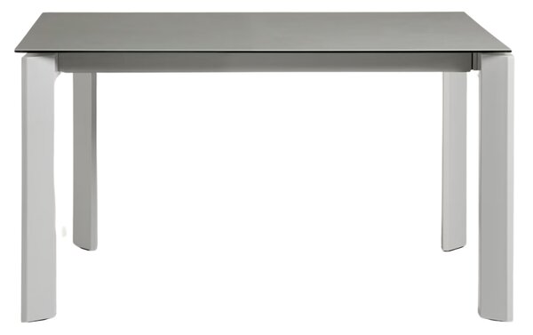 Šedý porcelánový rozkládací jídelní stůl Kave Home Axis 140/200 x 90 cm