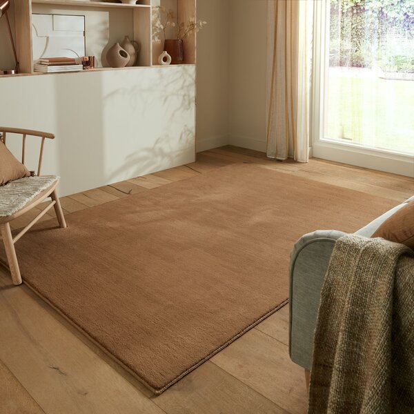 Flair Rugs, Kusový koberec Softie Camel, 200x290, hnědá, ložnice