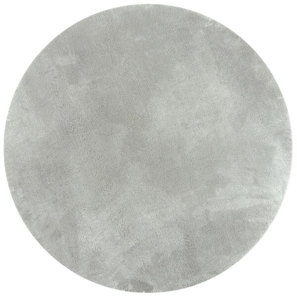 Flair Rugs, Kusový koberec Softie Stone kruh, 133x133 (průměr) kruh, šedá, ložnice