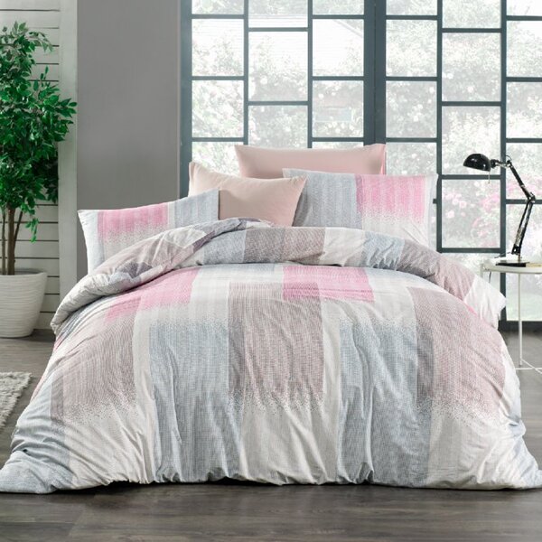 Brotex Povlečení bavlna 140x200, 70x90cm Granada pink, Výběr zapínání: zipový uzávěr