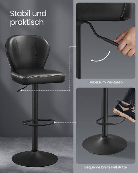 Set dvou barových židlí LJB097B01