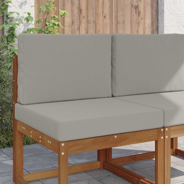 Venkovní polštář na pohovku 2 pcs Šedý Polyester
