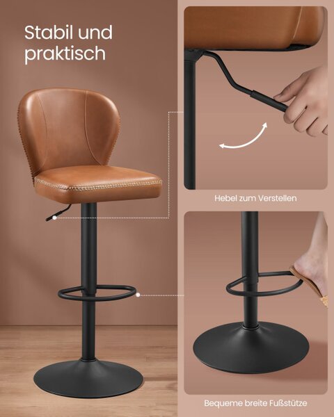 Set dvou barových židlí LJB097K01