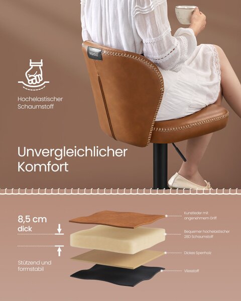 Set dvou barových židlí LJB097K01