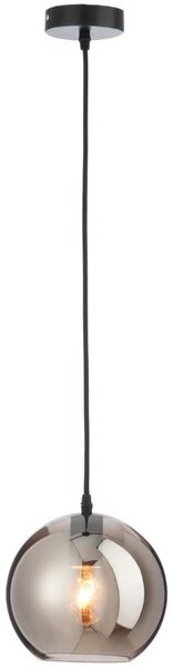 Šedé skleněné závěsné světlo J-Line Argia 20,5 cm