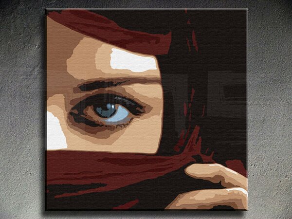 Ručně malovaný POP Art Eye 1 dílný 100x100cm