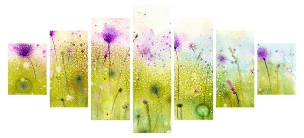 Obraz - Luční kvítí (210x100 cm)