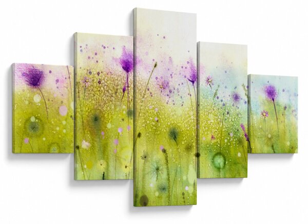 Obraz - Luční kvítí (125x70 cm)